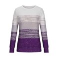 thumbnail image 4 of Besolor Hauts de Printemps et d'Automne pour Femmes, Tendance, Imprimé, Col Rond, Manches Longues, Chemise Décontractée Ample, Chandail Blouse pour Dames, 4 of 6