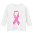 thumbnail image 3 of YUNAFFT T-Shirt Imprimé Décontracté Sensibilisation au Cancer du Sein pour Enfants Manches Courtes et Longues Col Rond, 3 of 4