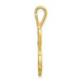 thumbnail image 2 of Diamond2Deal 10K Yellow Gold Grooved Letter K Initial Pendant for Women, 2 of 5