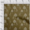 thumbnail image 1 of oneOone Viscose Jersey Fabric Tree & Giraffe Block Print Fabric By The Yard 60 Inch Wide, 1 of 5