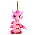 thumbnail image 2 of Fridja Personalized Dinosaur Christmas Ornament 26 Letters Hanging Pendant Ornaments 2024 Plastic Initial Monogram Xmas Tree Decorations with Hanging Rope Unique Customized Fun Gift for Kids, 2 of 3