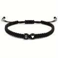 thumbnail image 1 of YSABOXY Heart Initial Bracelets 26 Letters Initial Bracelet A-Z Braided UK, 1 of 6