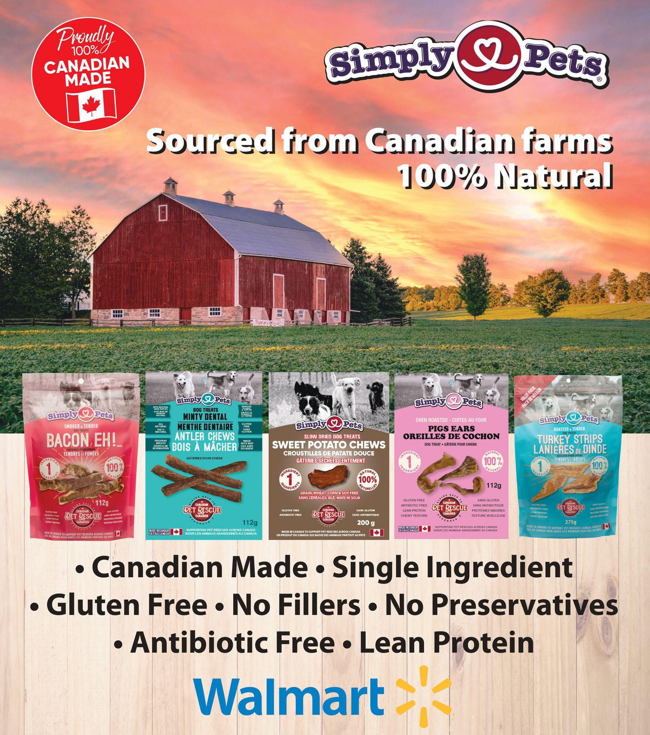 PRODUCT OF CANADA - Simply Pets Large Beef Rib Dog Chews, 2 Pack