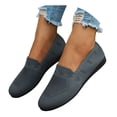 thumbnail image 4 of HBFAGFB Chaussures Décontractées pour Femmes Confortables et Simples à Semelle Plate à Enfiler Femmes Gris Foncé Taille 41, 4 of 7