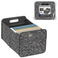 thumbnail image 1 of Bac de rangement pliable à 2 compartiments, noir et blanc Paisley, 1 of 1