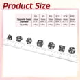 thumbnail image 2 of Polyhedral DND Dice Set, 7 Pcs DND Acrylic Dice for RPG Role Playing Table Games Tabletop Gaming Accessories, Transparent Black, 2 of 6