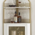 thumbnail image 3 of EDTara Corner Wine Cabinet with Removable Wine Rack, Wine Bar Cabinet with Barn Door and Adjustable Shelves, Industrial Wine Cabinet for Dining Room, Living Room,Kitchen, 3 of 8
