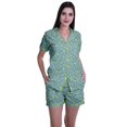 thumbnail image 1 of Moomaya Sleep Sets For Women With Shorts Pj Printed Short Sleeve Sleep Tops, 1 of 6