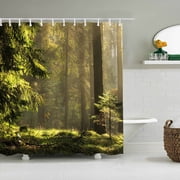 RXIRUCGD Shower Curtain Forest Nature Tree Fabric Bathroom Curtains Waterproof Shower Curtain for Bathtubs Hotel
