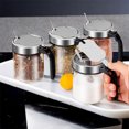 thumbnail image 4 of EGNMCR Kitchen Gadgets Glass Spice Jars Kitchen Organizer Spice Jars Spice Bottle Spice Jars Compact Size Easy To Use Keep Food Dry Suitable For Kitchen Dining Room Glass Spice Jar, 4 of 6