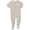 thumbnail image 1 of Carter's Little Girls' 1-piece Micro-fleece Pajamas (Youth 5, Leopard Ivory), 1 of 1