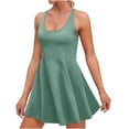 thumbnail image 3 of cfhntfmh Robes de Tennis pour Femmes Robe de Golf d'Entraînement avec Shorts Intégrés Mode à Bretelles Spaghetti Sans Manches Robe Athlétique, 3 of 5