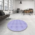 thumbnail image 4 of Ahgly Company Machine Washable Indoor Rectangle Transitional Purple Mimosa Purple Area Rugs, 8' x 12', 4 of 7
