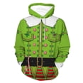 thumbnail image 1 of Sweat à Capuche pour Hommes Imprimé Décontracté d'Hiver pour Noël Coupe Ample Design Confortable, 1 of 2