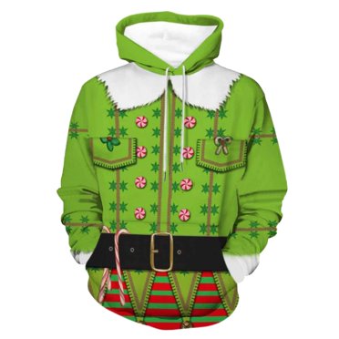 High Visibility Men's Pullover Hooded Sweatshirt for Road Work Long Sleeve Heavy-Duty Tops Outdoor Apparel
