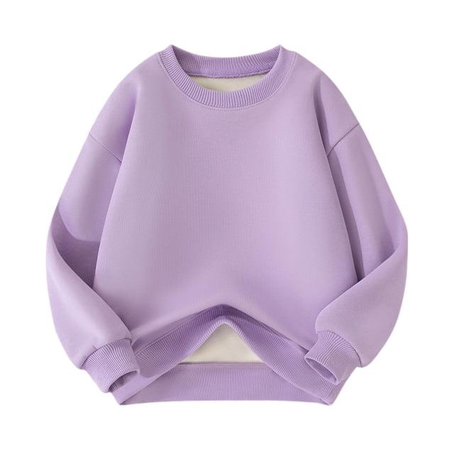 Sweaters for Boys Fleece Thickened Long Sleeve Capless Casual Warm