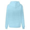 thumbnail image 4 of Timegard Hoodies for Women Drawstring Long Sleeve Sweatshirts Pullover Fall Winter Solid Color Tops, 4 of 5
