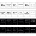 thumbnail image 1 of SUTENGDA 24 Pcs Waterproof Soap Labels Lotion Labels Reusable Kitchen Hand Soap Dispenser Label Stickers Bathroom Labels Stickers for Shampoo and Conditioner Travel Bottles (White Black), 1 of 7