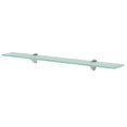 thumbnail image 1 of vidaXL Floating Shelf Glass 70x10 cm 8 mm, 1 of 3