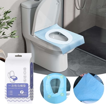 YYV Disposable Toilet Seat Covers Thick Waterproof Non Woven Hygienic Drop In Toilet Seat Protector Travel Home Bathroom Sanitary cover toilet seat