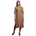 thumbnail image 1 of Bimba Kurta Longue Droite pour Femmes Coupe Régulière Tunique Kurti Décontractée XX-Grand, 1 of 6