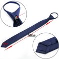 thumbnail image 2 of Cravate Étroite Rétro pour Hommes et Garçons Cravate Fine Cravate Pratique pour Mariage Fête Boîte de Nuit Mariée Robe Bleu Marine, 2 of 9