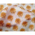thumbnail image 4 of oneOone Silk Tabby Fabric Floral Block Printed Craft Fabric BTY 42 Inch Wide, 4 of 4