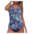 thumbnail image 3 of Women Tankini Swimsuit Tummy Control Top With Shorts Two Piece Bathing Suit, 3 of 6