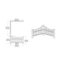 thumbnail image 2 of Vita Classic Country Corner Picket, White PVC Vinyl, VA20234, 2 of 2
