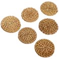 thumbnail image 4 of Weiweiguan 6Pcs Rattan Woven Charms Simple Round Earring Pendants Jewelry Making Ornaments, 4 of 6