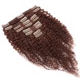 thumbnail image 2 of Extensions de Cheveux Humains Afro Crépus Bouclés à Double Trame avec Clip, Tête Complète pour Femmes, 2 of 6