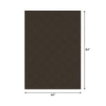 thumbnail image 3 of Mainstays Indoor Modern Geometric Machine Tufted Dark Brown Area Rug, 5' x 7', Machine Washable, Non-Skid Backing, 3 of 5