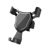 Phone Holder for Car Vent Mount Lightweight Alloy Mirror Gravity Car Phone Holder Car Navigation Car Phone Holder, Thickened Silicone Pad Vent Mount Phone Holder for Car
