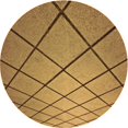 thumbnail image 1 of Ahgly Tapis d'Intérieur Lavable en Machine Carré Marron Selle, 3 Pieds Carré, 1 of 7