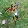 thumbnail image 3 of Birdeem Solar Lights Outdoor Decorative, Outdoor Rain Gauge 2 in 1 Solar Outdoor Rain Gauge Light Garden Decorative Tube Multi-Functional Decorative Rain Gauge Shape Garden Rain Gauge, 3 of 5