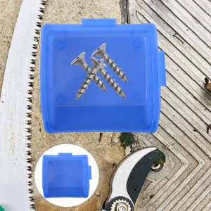 Minkissy 10Pcs Boîte de rangement en plastique bleu pour boîtier à outils