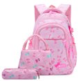 thumbnail image 1 of 3pcs/set Bow Print Schoolbags for Teen Girls Primary Waterproof Kids Backpack Student Princess Backpack Children's Bookbag Rucksack, 1 of 4