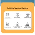 thumbnail image 3 of Foldable Washing Machine, Foldable Laundry Washer Mini Foldable Washer Mini Portable Bucket Laundry Washer Portable Travel Washer with Black Lid for RV Travel Apartment, 3 of 7