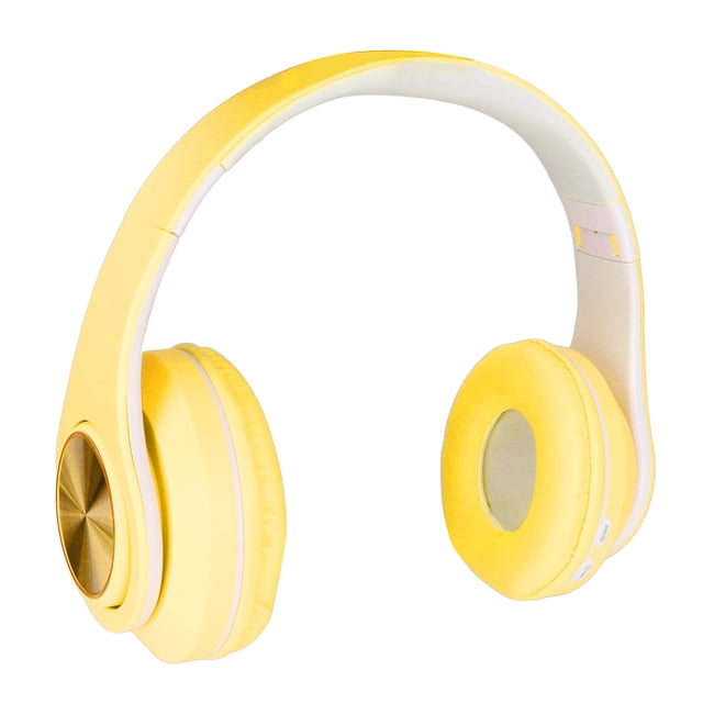 Over Ear Headphone, Clear Bass Stable Support Memory Card RGB Headset For Tablet Pink,Yellow,Green