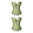 thumbnail image 1 of Goriertaly Corset Bustier Lingerie Moulant Élégant pour Femme en Dentelle avec Armatures, Vert, TG, Ensemble de 2, 1 of 6
