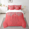 thumbnail image 2 of Erosebridal Ensemble de Literie Complet Motif Cœur d'Amour Format Simple, Ensembles de Literie Romantiques de la Saint-Valentin, Rouge, Réversible, 2 of 5