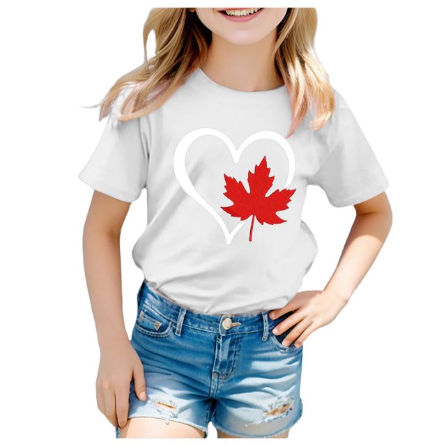 WEAIXIMIUNG T-Shirts pour Adolescentes T-Shirts Tendance pour Filles T-Shirt à Manches Courtes d'Été Col Ras du Cou T-Shirt Coupe Décontractée T-Shirts Basiques