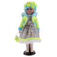 thumbnail image 2 of Esquirla Winter Porcelain Girls Dolls Model With Wooden Display Stand 16 inch, 2 of 8