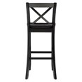 thumbnail image 4 of Pemberly Row 30" X-Back Transitional Wood Bar Stool in Espresso, 4 of 15