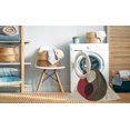 thumbnail image 2 of Ahgly Company Tapis Rectangulaire Lavable en Machine Intérieur Transitionnel Marron Rouge, 2 Pieds x 4 Pieds, 2 of 7