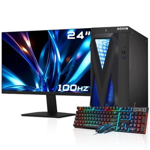 Gaming PC Desktop AQVIN InifitiyLite New 24 inch FHD Monitor AMD RX 550 4GB GDDR5 Intel i7 Processor 16GB DDR4 RAM 512GB SSD Windows 11 Pro Refurbished Gaming PC Desktop AQVIN InifitiyLite New 24 inch FHD Monitor AMD RX 550 4GB GDDR5 Intel i7 Processor 16GB DDR4 RAM 512GB SSD Windows 11 Pro Refurbished