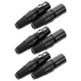 thumbnail image 4 of 6 Pcs Fiche XLR Remplacement Ligne de Microphone Fiches 3 Broches Femelle Mâle, 4 of 8