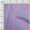thumbnail image 2 of oneOone Tissu en Rayonne Rose Fuchsia Floral pour Robe Tissu Imprimé au Mètre 56 Pouces de Large, 2 of 5