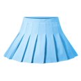 thumbnail image 1 of Jupe Plissée Unie Taille Haute pour Filles Femmes, Jupe Trapèze Mini, 1 of 5