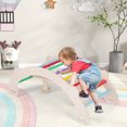 thumbnail image 4 of Gymax 4-in-1 Rocking Horse Climber w/ Arch Climber Crawling Tunnel for Boys & Girls, 4 of 10
